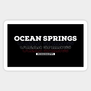 Ocean Springs Mississippi USA Vintage Magnet